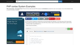 
                            10. System, contao PHP Code Examples - HotExamples
