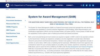 
                            7. System for Award Management (SAM) | US Department of ...