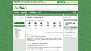 
                            5. System information » Help » Hattrick