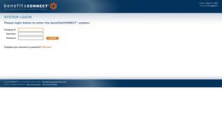 
                            2. system login - benefitsCONNECT