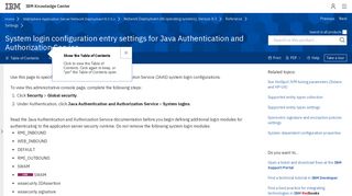 
                            13. System login configuration entry settings for Java Authentication and ...