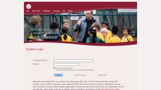 
                            2. System Login - English Schools Foundation