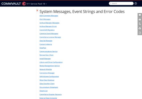 
                            12. System Messages, Event Strings and Error Codes