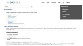 
                            11. System Settings - Fortinet Online Help
