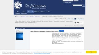 
                            7. System: Sperrbildschirm Bild vor dem Login - Dr. Windows