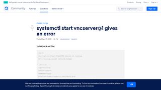 
                            9. systemctl start vncserver@1 gives an error | DigitalOcean