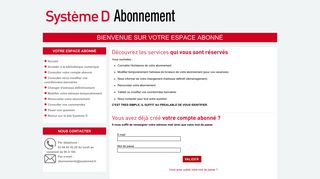 
                            8. SYSTÈME D | Espace abonné - Système D abonnement - SystemeD.fr