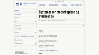 
                            13. Systemer for medarbejdere og studerende | CBS - Copenhagen ...