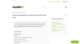 
                            13. Systemvoraussetzungen zur Nutzung von DATEVconnect online ...