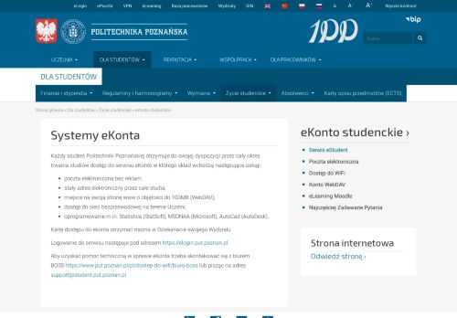 
                            3. Systemy eKonta - Politechnika Poznańska - Poznan University of ...