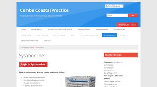
                            8. Systmonline | Combe Coastal Practice