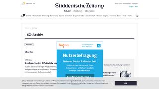 
                            8. SZ-Archiv - SZ Archiv - Süddeutsche.de