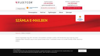 
                            5. SZÁMLA E-MAILBEN | FLEETCOR