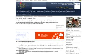 
                            10. Szegedi Tudományegyetem | Office 365 (eduID azonosítással)