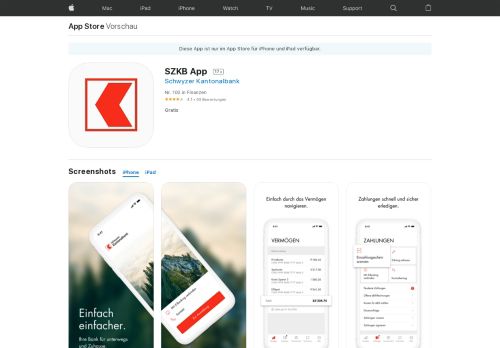 
                            11. SZKB App im App Store - iTunes - Apple