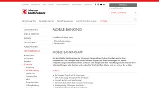 
                            4. SZKB Mobile Banking - Schwyzer Kantonalbank