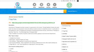 
                            2. T App Folio – Telangana Web Directory