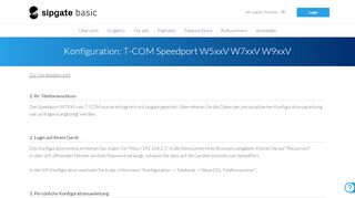 
                            11. T-COM Speedport W5xxV W7xxV W9xxV - Konfigurationsanleitung für ...