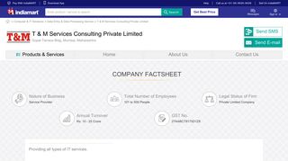 
                            7. T & M Services Consulting Private Limited, Mumbai - Service ...