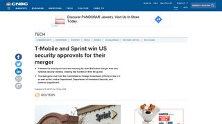 
                            11. T-Mobile and Sprint win US security approvals for their merger