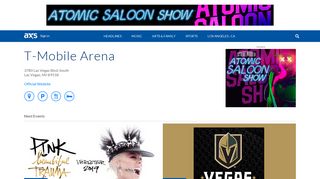 
                            4. T-Mobile Arena tickets and event calendar | Las Vegas, NV | AXS.com