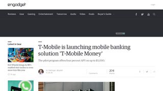 
                            11. T-Mobile is launching mobile banking solution 'T-Mobile Money'