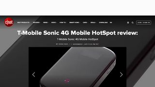 
                            5. T-Mobile Sonic 4G Mobile HotSpot review: T-Mobile Sonic 4G ... - Cnet