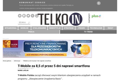 
                            7. T-Mobile za 8,5 zł przez 5 dni naprawi smartfona - TELKO.in