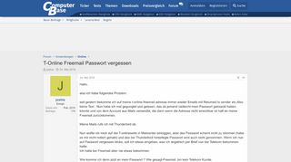 
                            7. T-Online Freemail Passwort vergessen | ComputerBase Forum