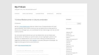 
                            11. T-Online Mediencenter in Ubuntu einbinden | My-IT-Brain