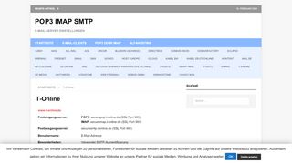 
                            10. T-Online - POP3 IMAP SMTP