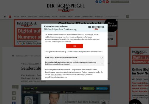 
                            11. T-Online, Web.de, GMX, Freenet: Sendeschluss für unverschlüsselte E ...