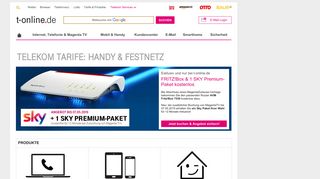 
                            3. t-online.de Tarife & Produkte