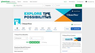 
                            12. T. Rowe Price Employee Benefits and Perks | Glassdoor