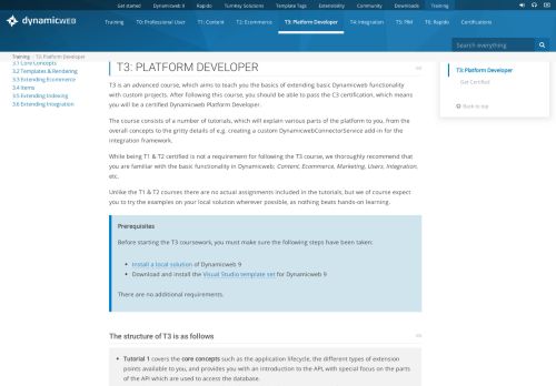 
                            4. T3: Platform Developer
