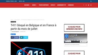 
                            4. T411 bloqué en Belgique et en France à partir du mois de juillet