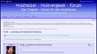 
                            5. TA CMI ... neuerdings sehr häufig keine Verbindung - TA CMI ...