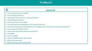 
                            1. TA Wallet