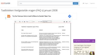 
                            11. Taalblokken Veelgestelde vragen (FAQ s) januari PDF - DocPlayer.nl