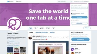 
                            7. Tab for a Cause (@TabForACause) | Twitter