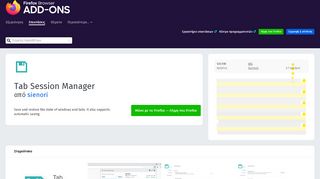 
                            5. Tab Session Manager – Λάβετε αυτή την επέκταση για το ? Firefox (el)