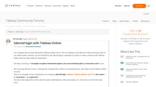 
                            5. tabcmd login with Tableau Online |Tableau Community Forums