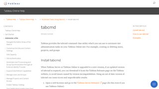 
                            3. tabcmd - Tableau Help