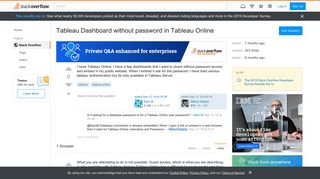 
                            10. Tableau Dashboard without password in Tableau Online - Stack Overflow