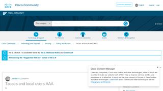 
                            2. Tacacs and local users AAA - Cisco Community