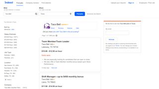 
                            13. Taco Bell Jobs, Employment in Texas | Indeed.com