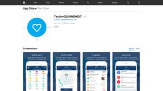 
                            3. Tactio GESUNDHEIT im App Store - iTunes - Apple