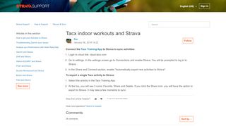 
                            13. Tacx indoor workouts and Strava – Strava Support