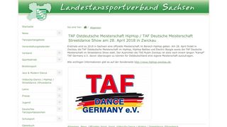 
                            10. TAF Ostdeutsche Meisterschaft HipHop / TAF Deutsche Meisterschaft ...