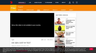 
                            11. taff - Video - Die Gen-Diät im Test - ProSieben